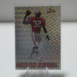 1993 Pacific Prism Leonard Russell Card #54 Patriots NFL Holo Football Insert
